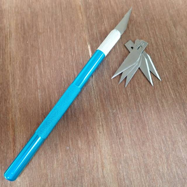 

Pisau IC Precision Knife Craft Sticker Exacto Hobby Blade Potong Xacto Bonus 5 Mata Pisau