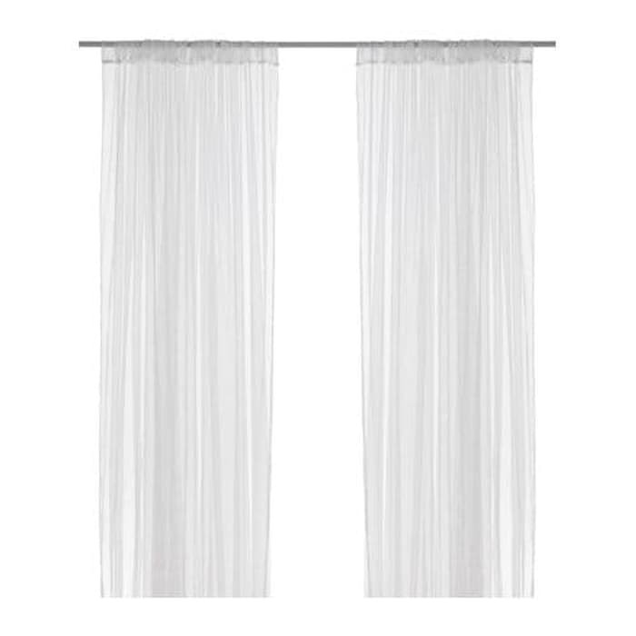 Lill Vitrase Vitrage Curtain Tirai Jendela 1 Pasang Putih Shopee Indonesia