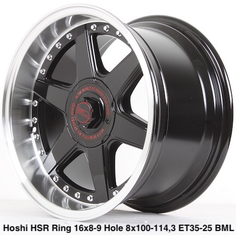 Velg Mobil R16 Celong Velg Racing Hsr Hoshi Ring 16 Lebar 8 9 Baut 4 Shopee Indonesia