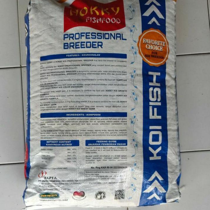 ✘ Hokky profesional breeder 10kg pakan koi makanan ikan koi berkiualitas ⇿