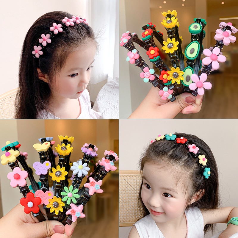 Bando Anak Perempuan Aksesoris Rambut Hairband Model Kepang Gaya Korea