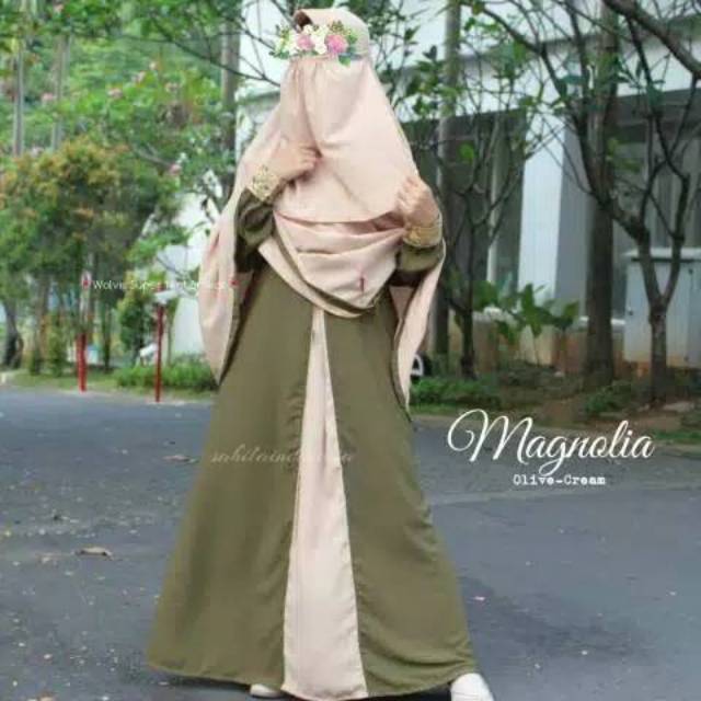 SALE Set gamis syar'i Magnolia by Sahila Indonesia