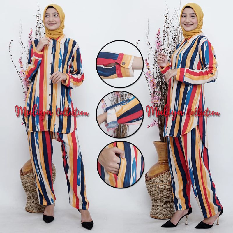 setcel kemeja panjang/tunik