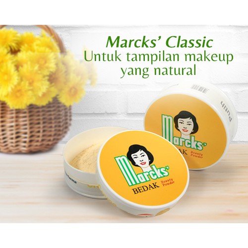 Bedak Marcks Classic(Bedak Tabur BULAT)