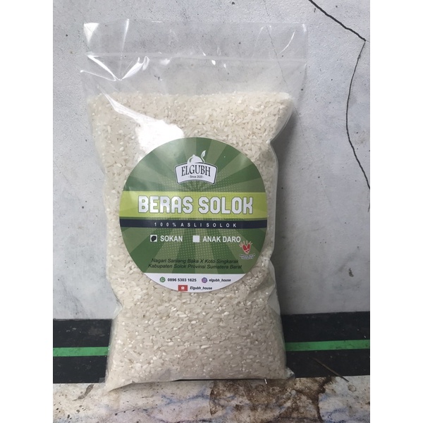 Beras Solok Asli | Bareh Solok Bareh Tanamo| Sokan Solok 1kg