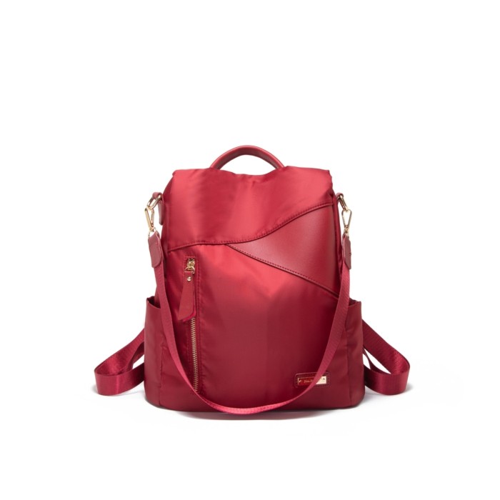 JH ZOE BAG - Tas Ransel & Selempang Wanita Import JIMS HONEY - Red maroon