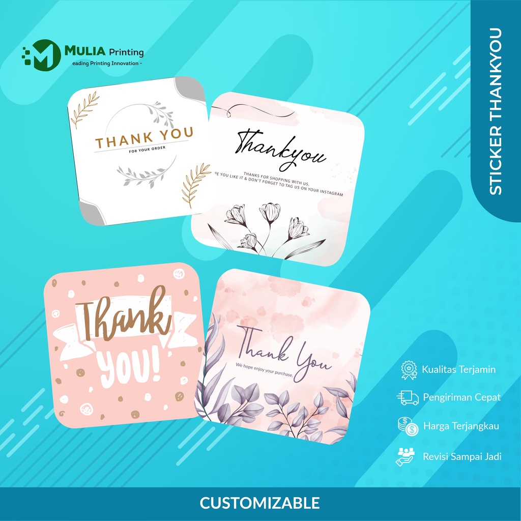 

Sticker Chromo THANKYOU EDITION - MULIA PRINTING