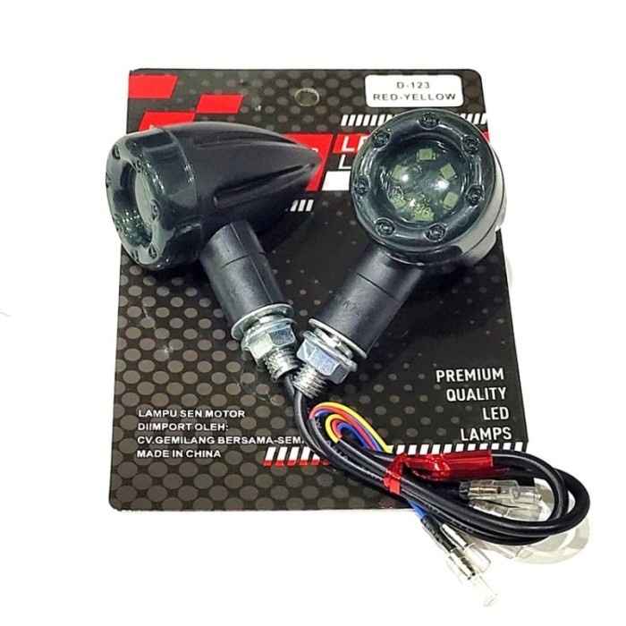 RSPS LAMPU SEN LED BULAT LAMPU SEIN LED SEIN SEN BULAT D-123 CR7 RED YELLOW