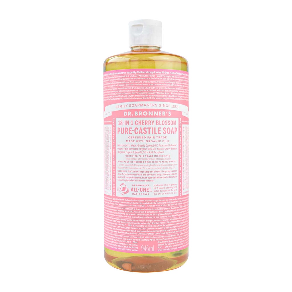 Dr. Bronners Cherry Blossom Pure-Castile Soap 946 Ml