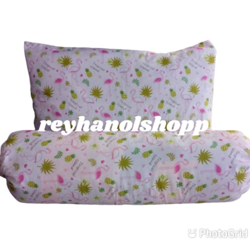 Sarung bantal sarung guling set motif karakter anak