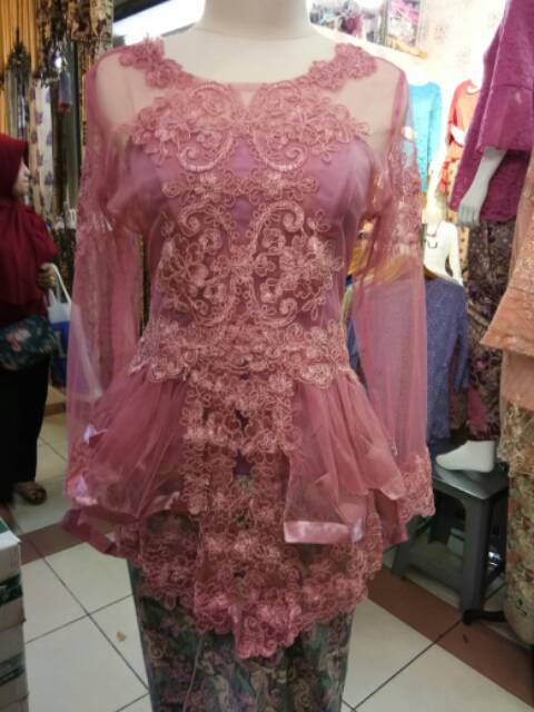Atasan kebaya wisuda peplum pita corneli + inner-6