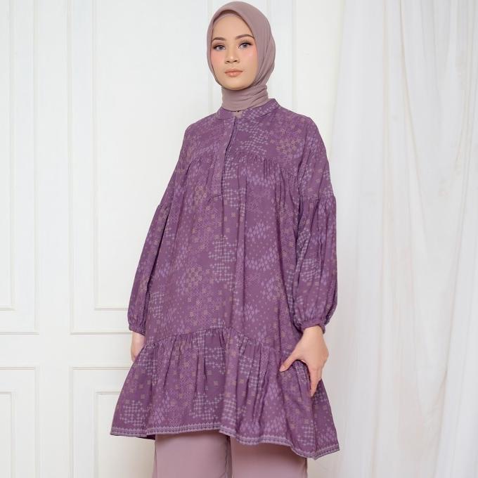 BIA x Cut Meyriska - Taura Purple Tunik - Islamic Journey In Polandia
