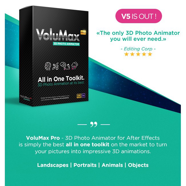 [LIMITED EDITION] Volumax 3D Photo Animator 5.2 Pro - Windows Mac