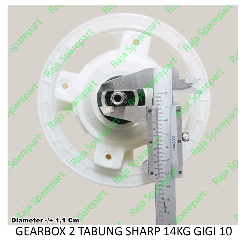 Gearbox Mesin Cuci 2 Tabung Sharp 14kg Gigi 10 GS14