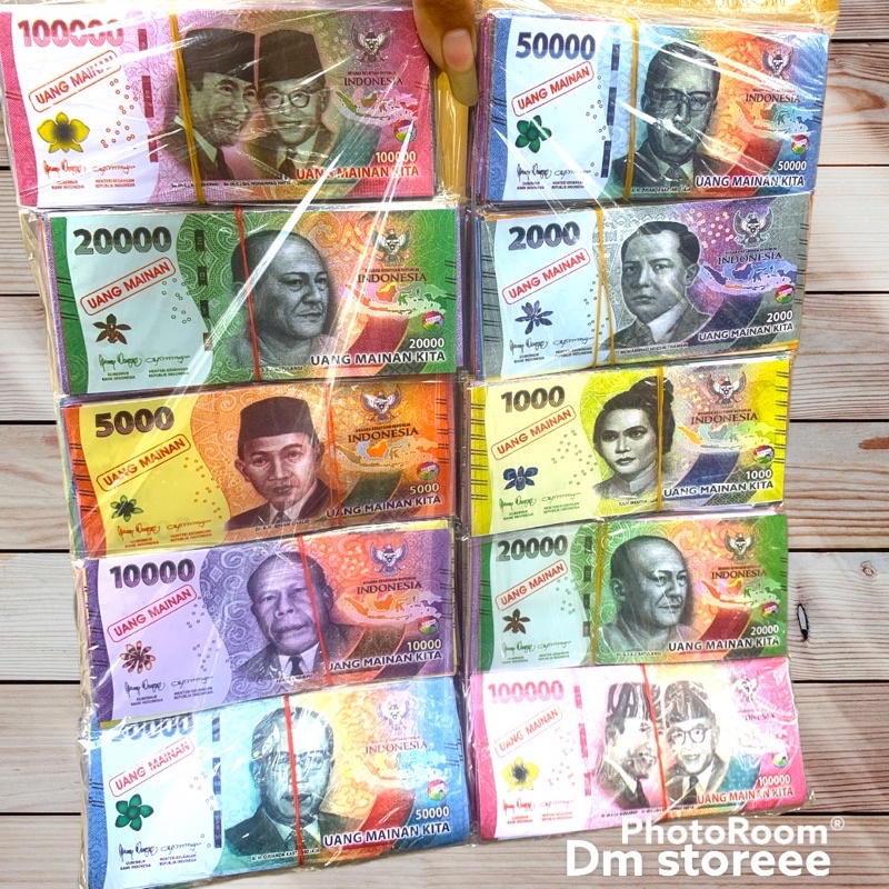 uang mainan baru isi 25 lembar / uang mahar / mainan anak murah grosir / money toys /