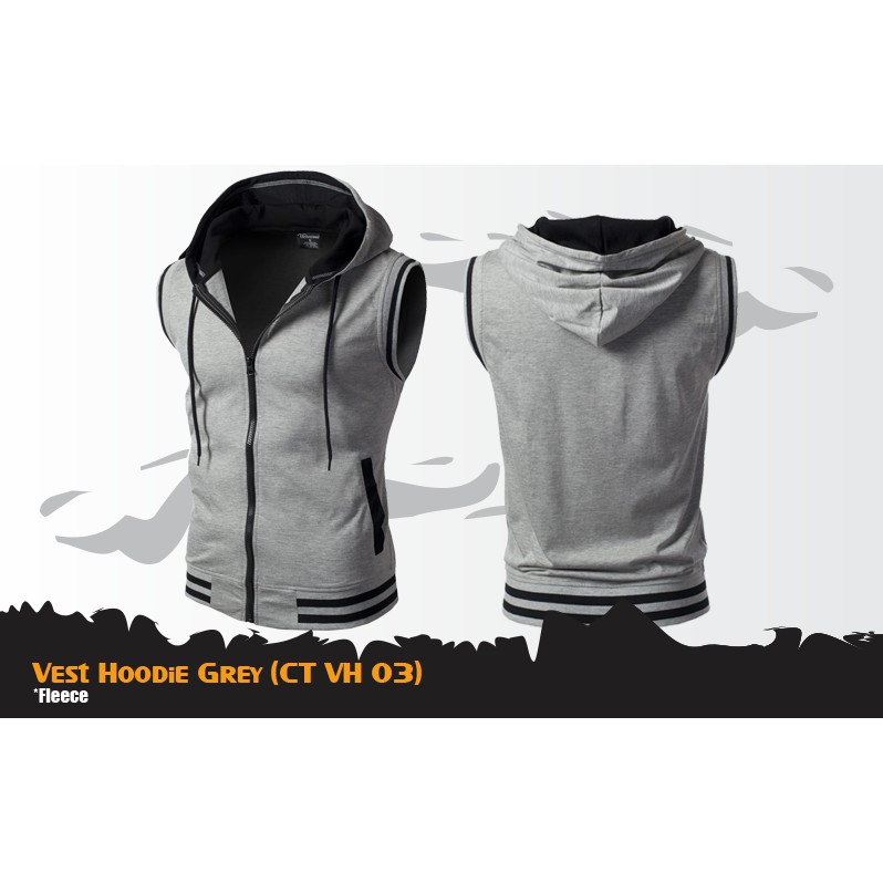 VEST PRIA | VEST HOODIE GREY (CT VH 03)