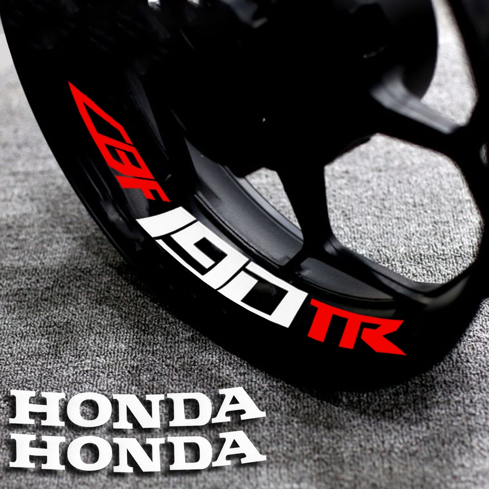 2 Set Stiker Logo HONDA CB190 SS / HONDA CBF190 TR Untuk Pelindung Velg Roda Motor