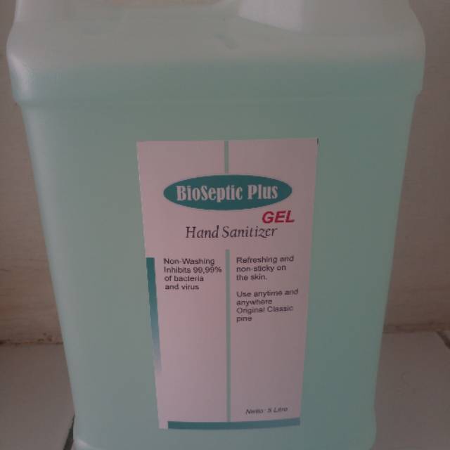 Hand sanitizer bioseptic gel 5 liter