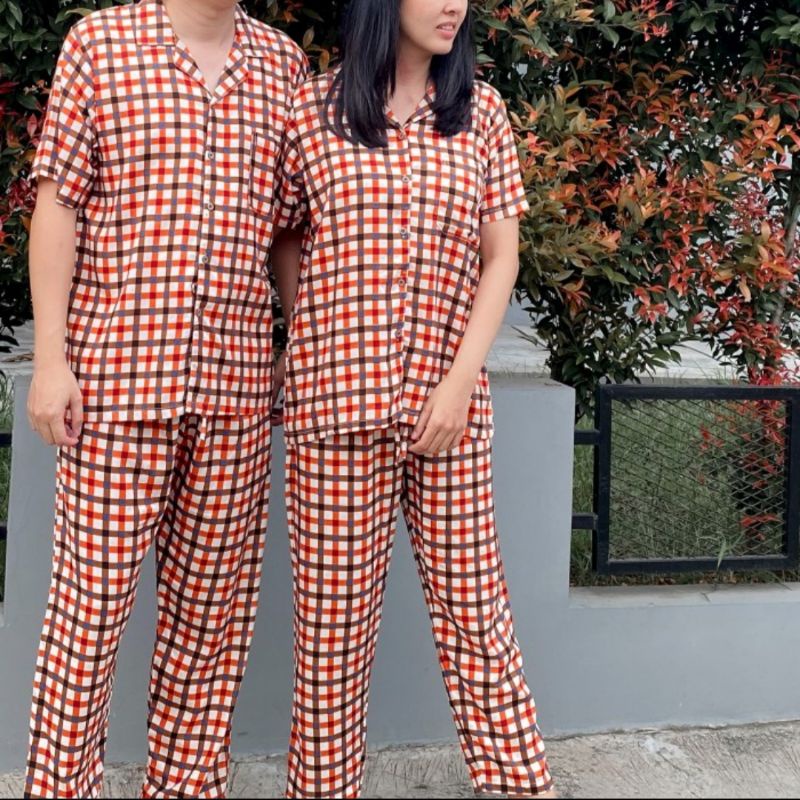 Piyama Couple Pumpkin/ Piyama Couple Korea / Pajamas Couple /  Piyama Suami Istri / Piyama Seserahan