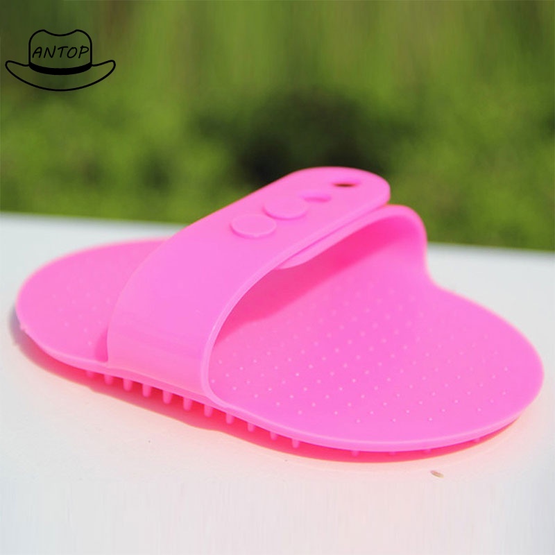Sisi Bulu Hewan Anjing Kucing Pet Comb Brush Silicone for Bath Dog Cat ANTOP