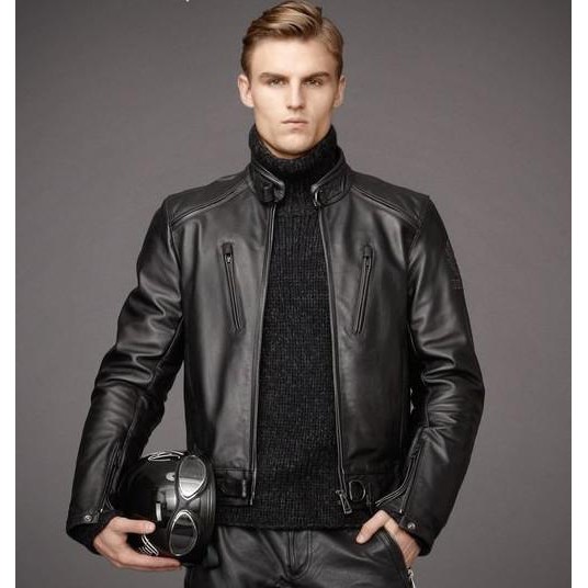 MURAH JAKET KULIT PRIA ASLI. JAKET KULIT PRIA RACING.JAKET KULIT MOTOR PRIA HITAM JAKET KULIT DOMBA