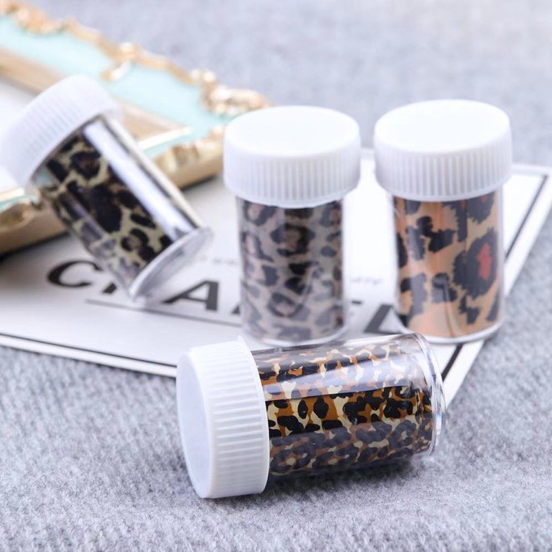 NAIL FOIL TRANSFER LEOPARD PATTERN RANDOM / nail foil nailart transfer foil leopart