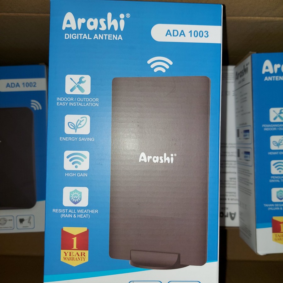 Antena HDTV Digital Indoor Outdoor Booster Arashi - ADA 1003