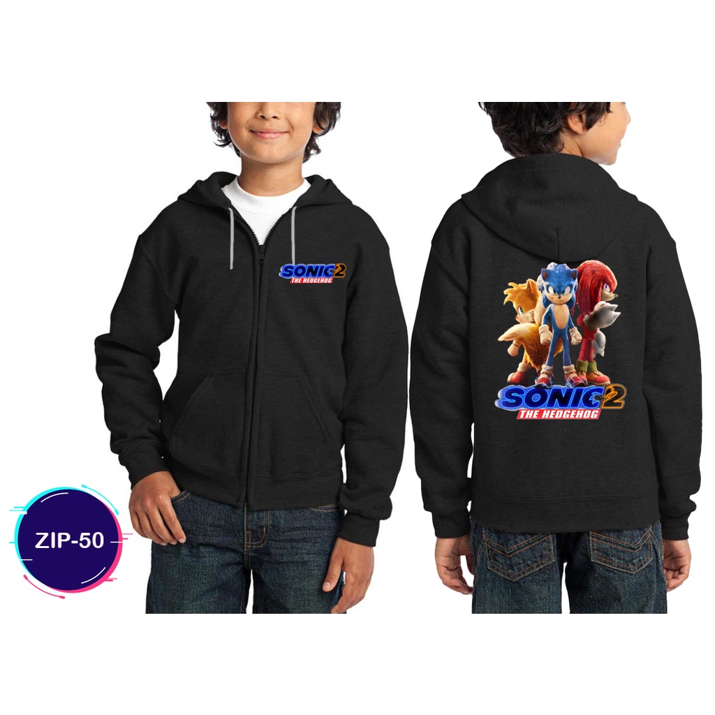 Jaket Sonic the Hedgehog 2 Jaket Sweater Hoodie Zipper Trendy #ZIP-50