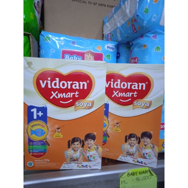 vidoran xmart soya 1+ madu 725 gr