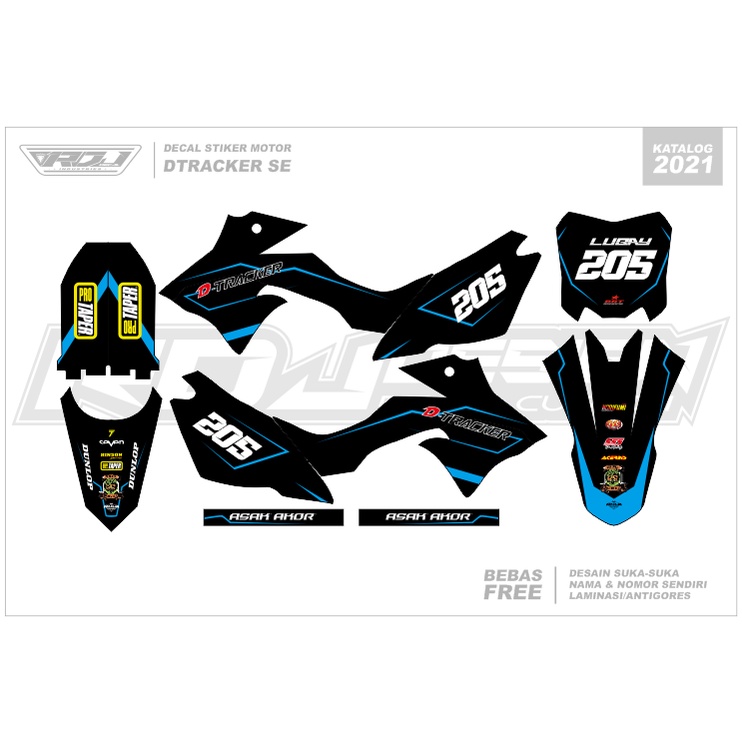 DECAL STIKER DTRACKER (004) DEKAL STICKER DTRACKER 150 SE FULLBODY 2016 2017 2018 2019 2020 2021 202