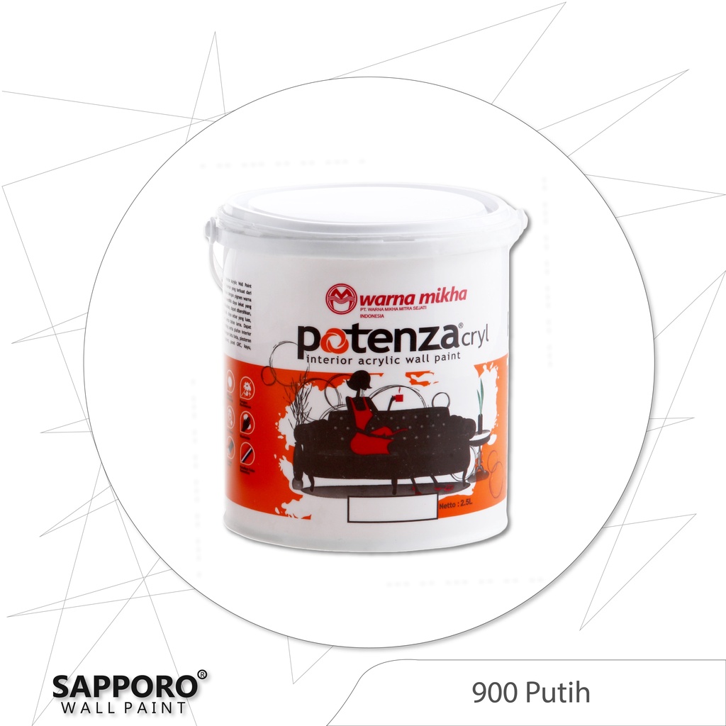 Cat Tembok Potenzacryl 2.5 kg B / Cat Interior