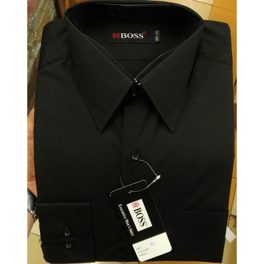 Produk Terbaru Kemeja Pria Boss Xxl Polos Warna 17 - 17.5 Panjang Reguler Gratis Ongkir