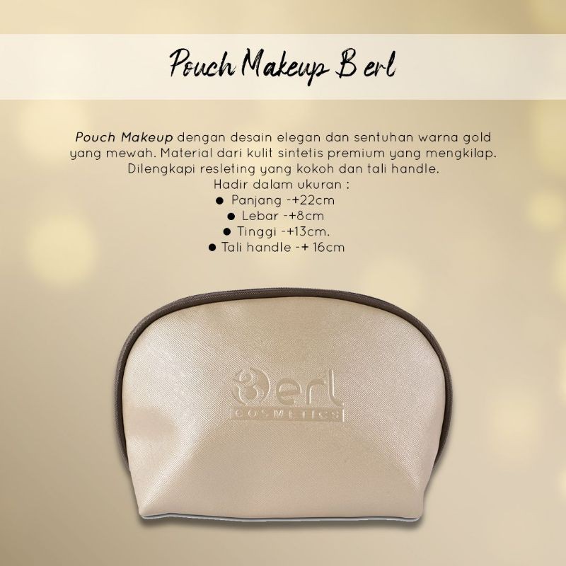 (READY) POUCH B ERL| Tas Kosmetik B ERL TERLARIS