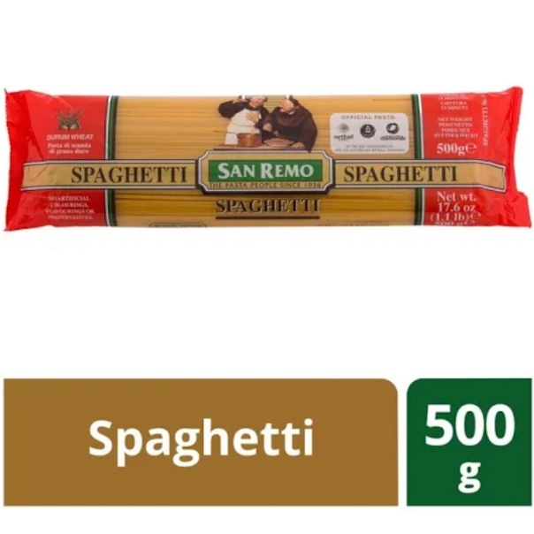 

San Remo Pasta Spaghetti 500 g