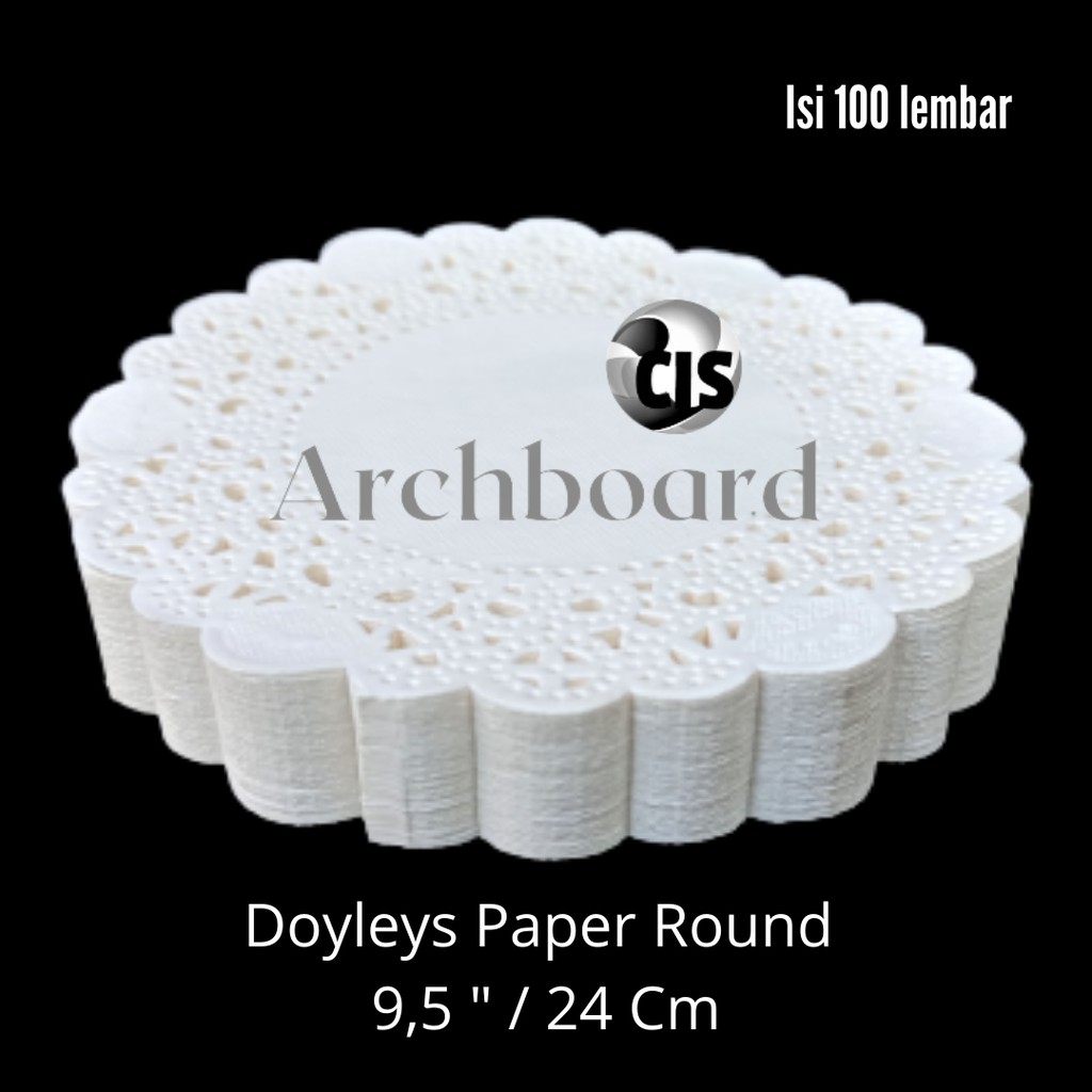 

Doyleys Paper Round 9,5" / Kertas Doyleys Bulat 24 Cm - isi 100