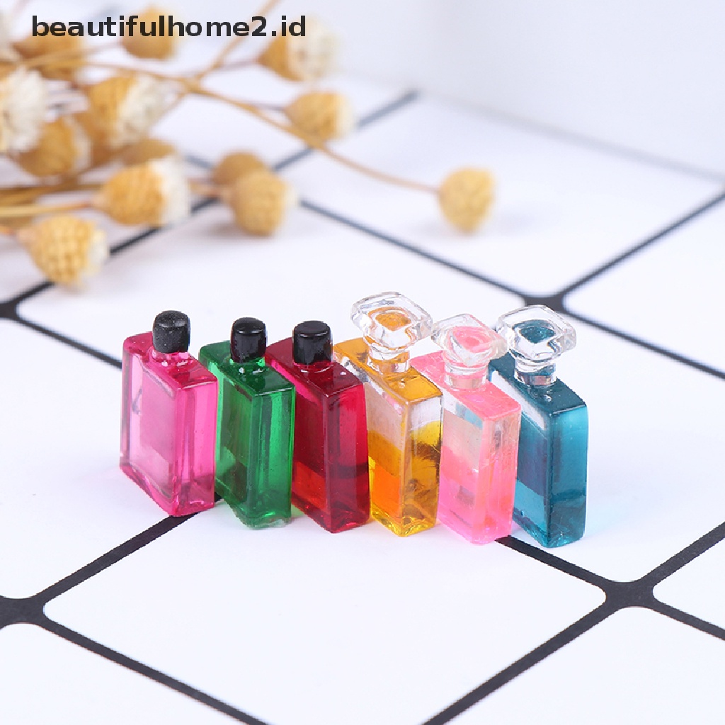 (Beautifulhome2) Buku Literatur Bahasa MandarinId 6pcs Botol Parfum Skala 1: 12 Untuk Rumah Boneka