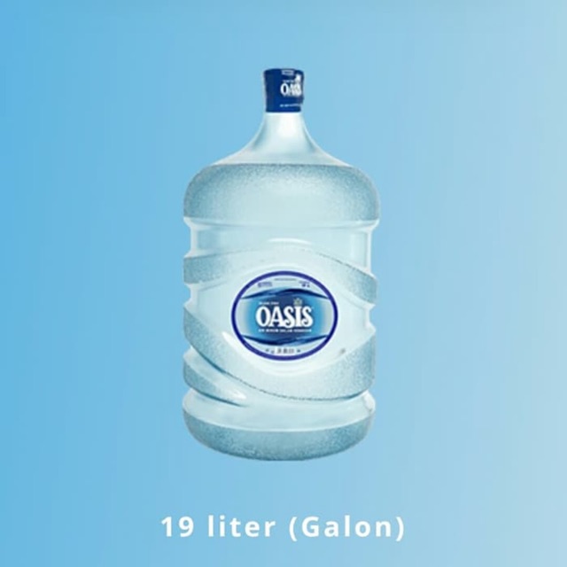 

Air Mineral Oasis Galon + Isi 19 Liter (Khusus Gojek/Grab Instant)