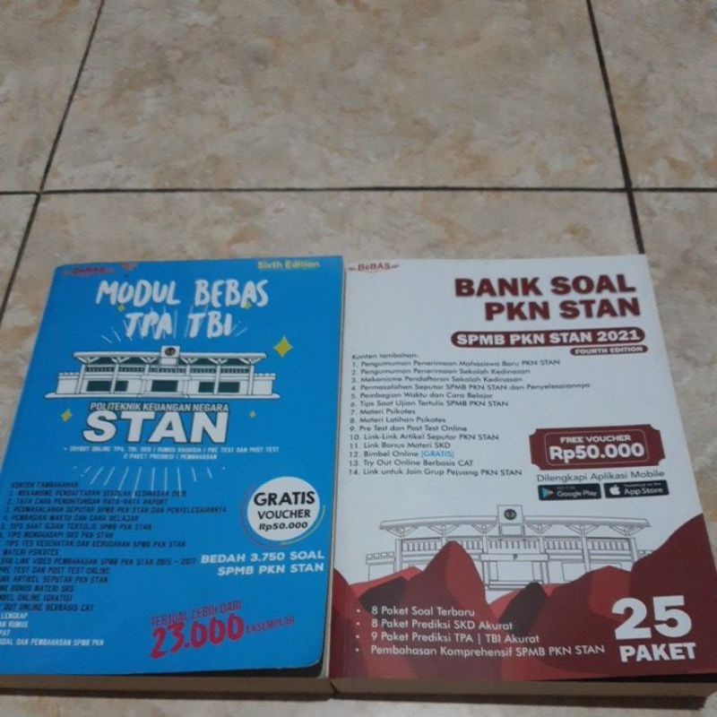 Buku PKN STAN modul STAN materi dan latihan soal TPA TBI & Bank soal PKN STAN