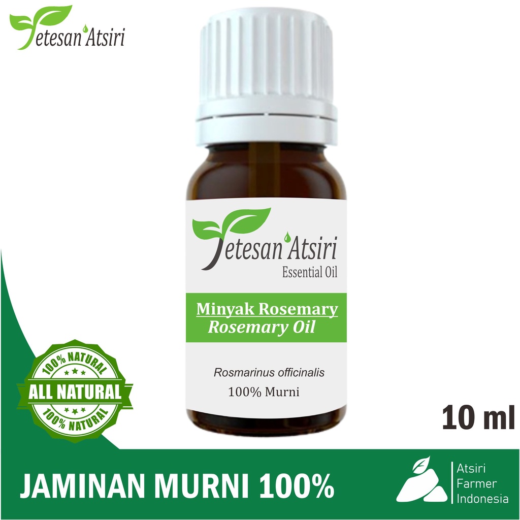 10ml minyak atsiri rosemary murni tanpa campuran rosemary pure essential oil aromatherapy therapeutic grade diffuser humidifier burner aromaterapi esensial essensial esential  tanpa campuran 10 ml