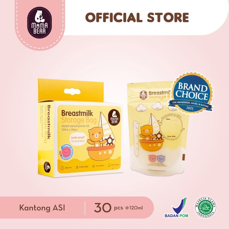 KANTONG ASI 120ML ISI 30PCS MAMA BEAR KANTONG ASI