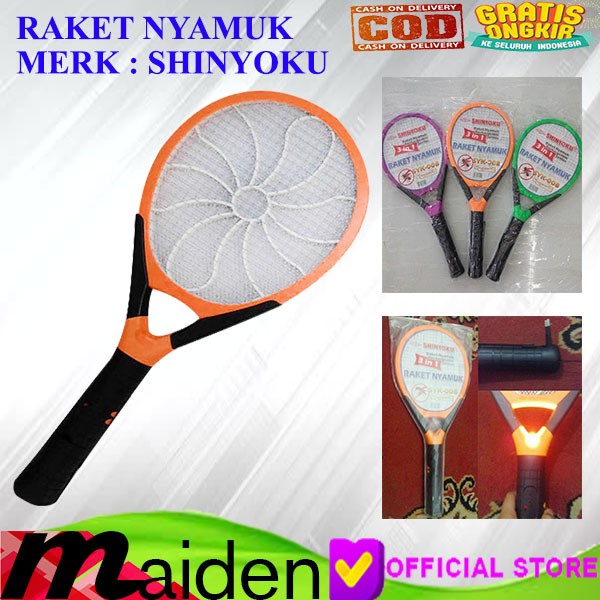 Unik RAKET NYAMUK 3 IN 1 SHINYOKU - RAKET NYAMUK PLUS SENTER Murah
