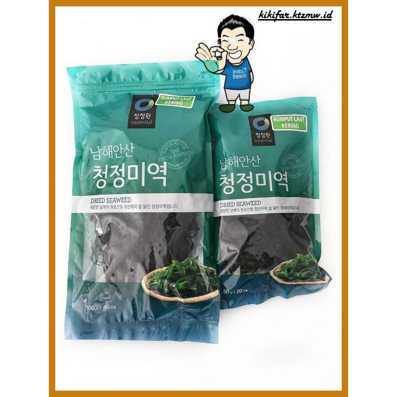 

Makanan-Kering- Daesang Miyeok/ Dried Seaweed/ Rumput Laut Kering - 100 G -Aneka.