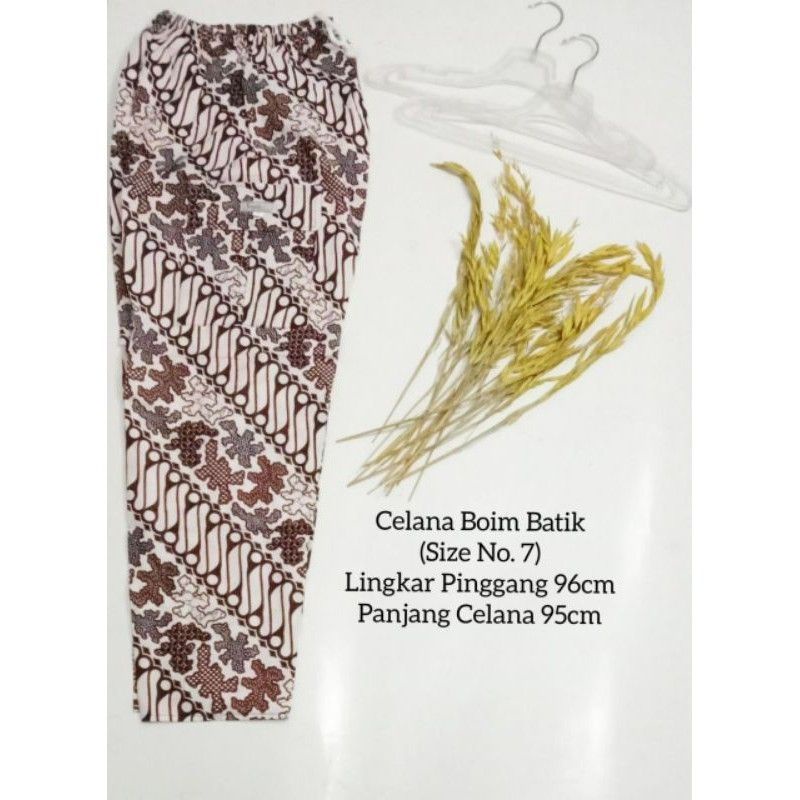 Celana Boim Batik Dewasa fit to XXL /JUMBO Panjang Santai Extra Big Size Supplier