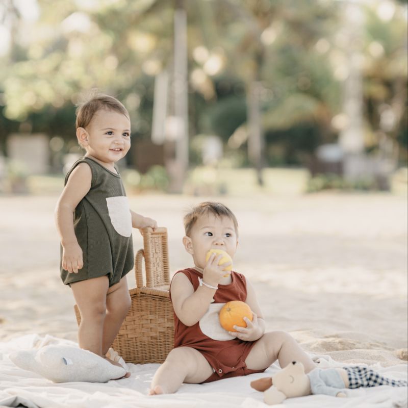 The Little Runs - Mako Romper - Nik&Phi - Baju Bayi Lucu - Baju Bayi Laki-Laki - Baju Bayi Perempuan