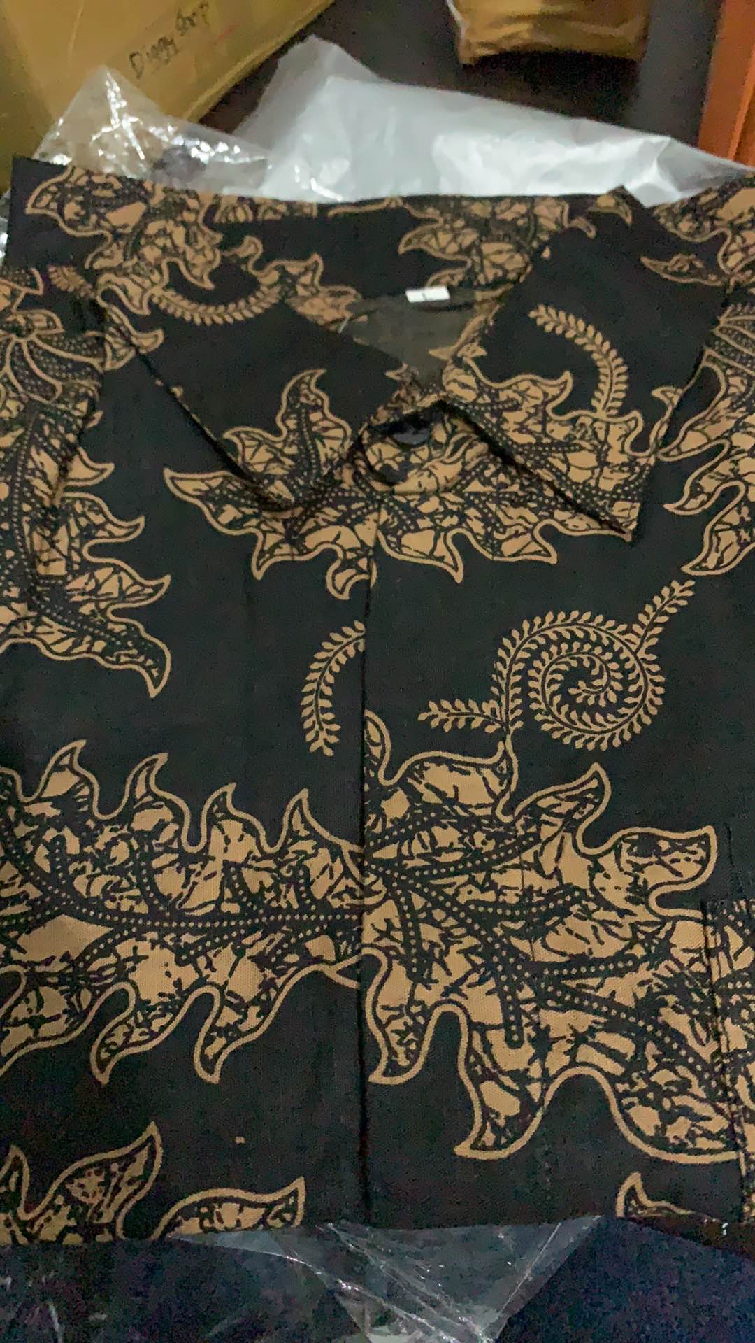 022 Zahira Batik Hrb026 Kenongo Hem Kemeja Batik Pria Lengan Pendek  Katun Primis Halus M L Xl