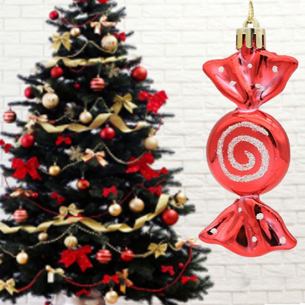 [Elegan] Candy Props Colorful Lolipop Jubilant Enam Pcs Dekorasi Pohon Natal