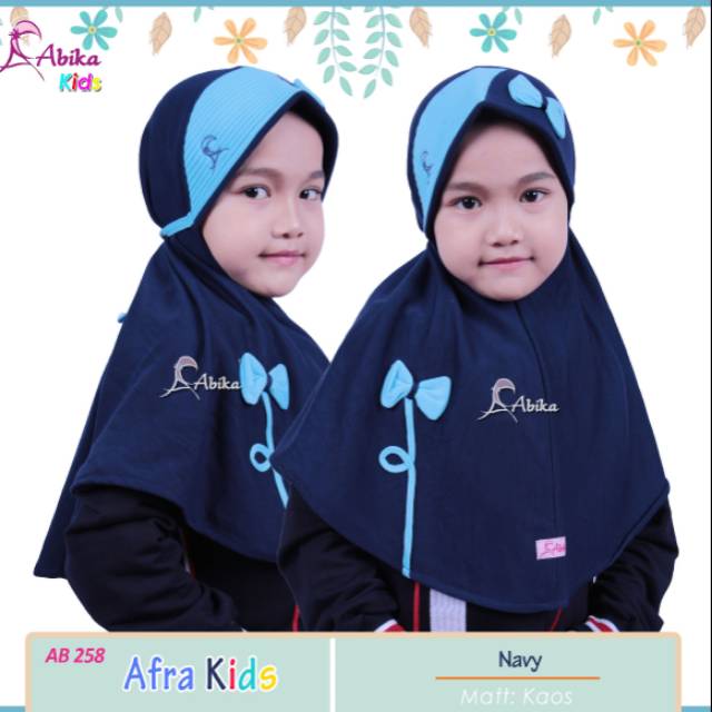 Jilbab anak afra by Abika / Jilbab instan anak