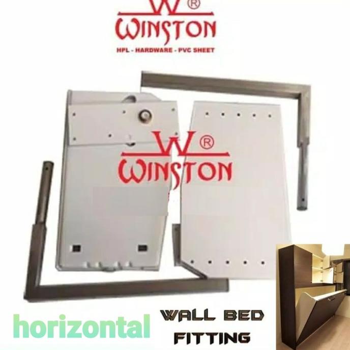 Engsel Ranjang Tempat Tidur Lipat Rak Dinding Winston Bed Save