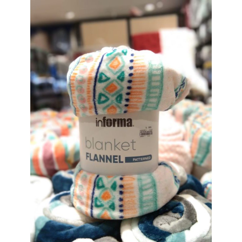 INFORMA Selimut Flanel/Selimut Hangat/Selimut Hotel/Selimut Lembut-Type O - GRAFIK
