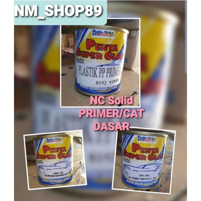 CAT PENTA SUPER GLOSS SOLID ISI 200 GRAM / CAT MOBIL/MOTOR/DUCO/REFINISH PAINT cat merah hitam kunin